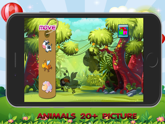 Learn English Phonic Vocabulary Puzzle by Animals