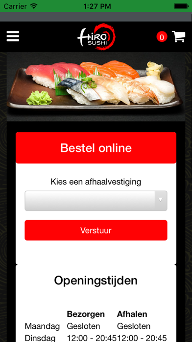 How to cancel & delete Hiro Sushi Amstelveen from iphone & ipad 1