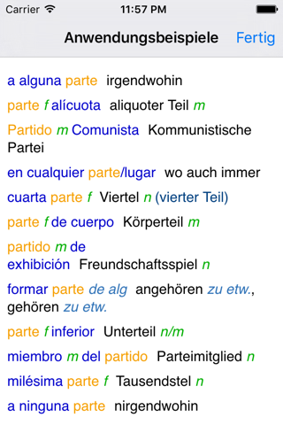 Lingea Spanish-German Advanced Dictionary screenshot 3
