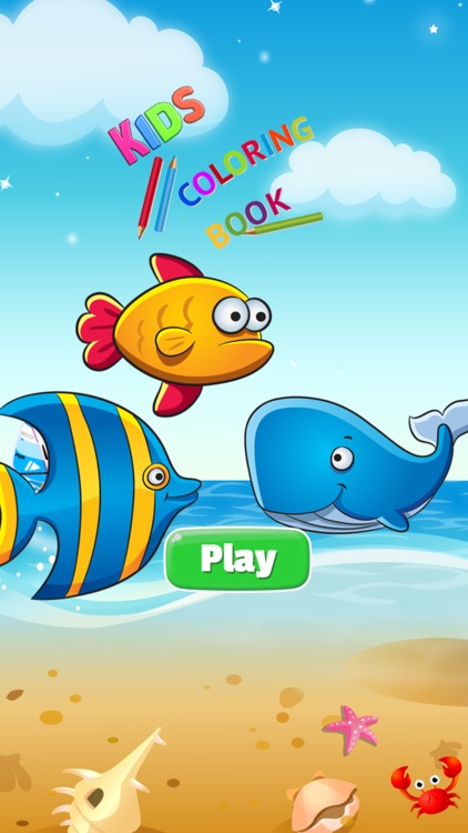 Sea fish coloring pages for Kids