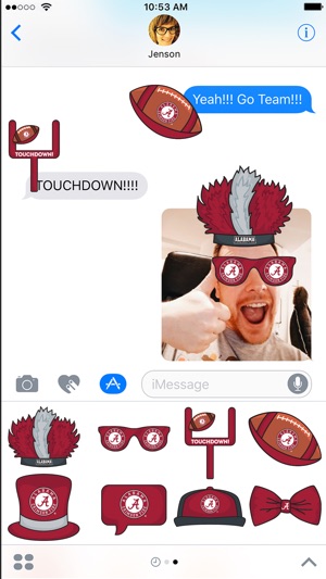 Alabama Crimson Tide Plus Stickers for iMessage(圖1)-速報App