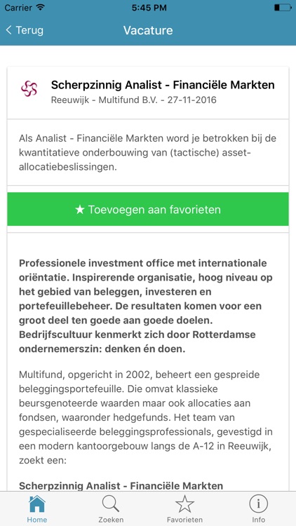 Econometrie-Vacature