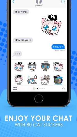 Meow Chat Collection Sticker Keyboard By ChatStick(圖2)-速報App