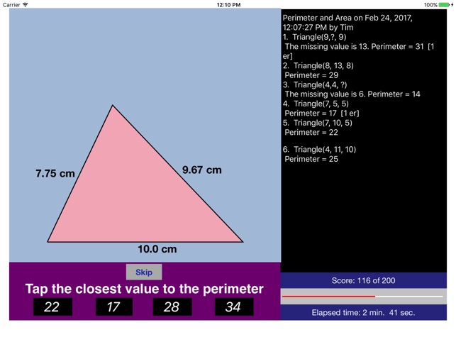 Perimeter & Area