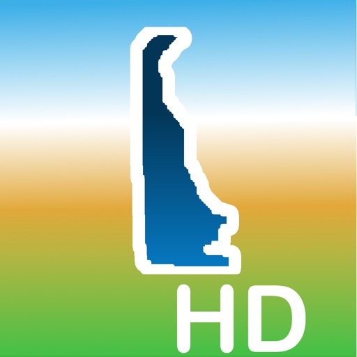 Aqua Map Delaware DE Lakes HD- GPS Nautical Charts icon