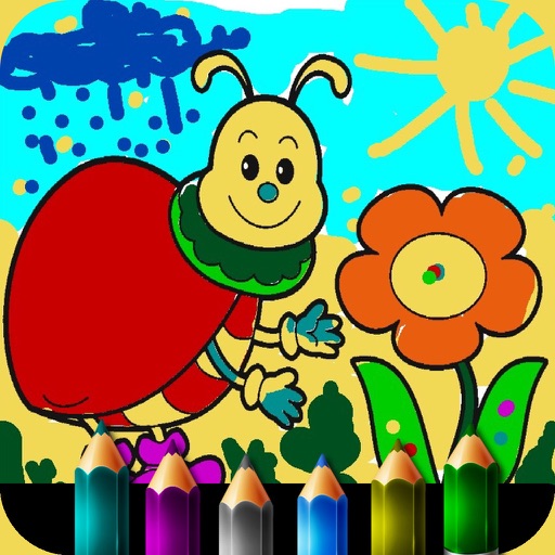 Coloring book for little girls. HD