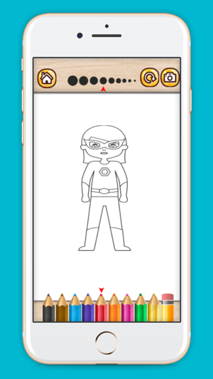 Superhero coloring book painting game for kids(圖3)-速報App