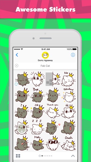 Fab Cat贴纸，设计：Domz Agsaway(圖1)-速報App