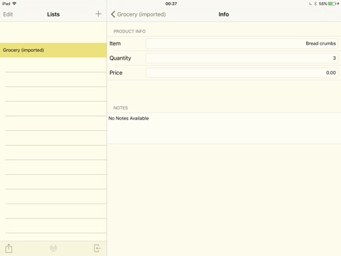 Tiny Shopping List screenshot 3