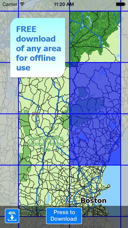 Aqua Map New Hampshire NH Lakes HD-Nautical Charts screenshot-4