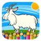 Toddler Coloring Page Game Goat Farm Version
