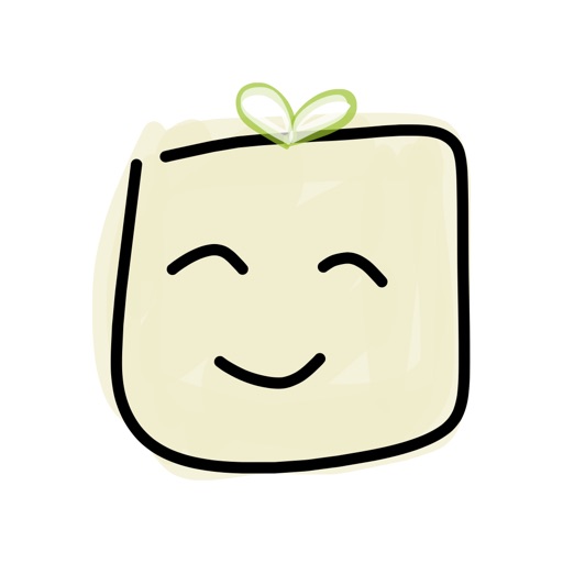 Tofu by mDeltaV - cute food stickers for iMessage