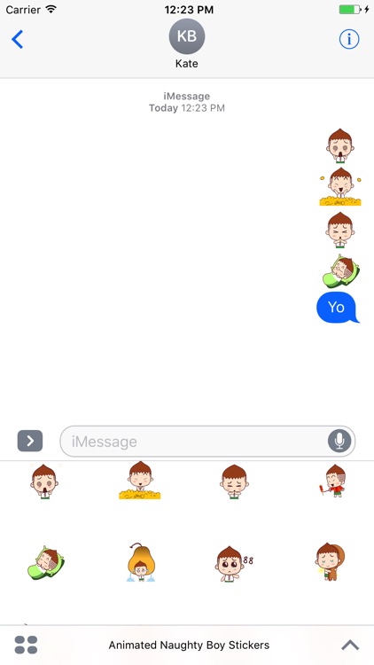 Animated Naughty Boy Stickers For iMessage screenshot-3