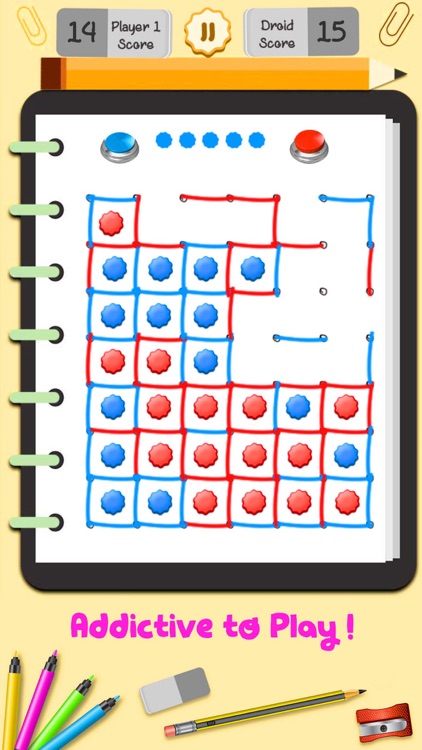 Dot and Boxes - Sqares Classic Board Game screenshot-4