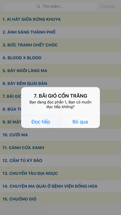 How to cancel & delete Truyện Ma Offline - 81 Truyen Ma Kinh Di Chon Loc from iphone & ipad 1