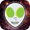 Aliens Fly - Alien head flying in 2048