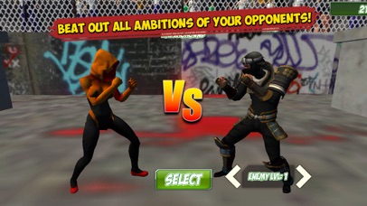 Ninja Kung Fu Street Fighting Challenge 3D Full Screenshot 3