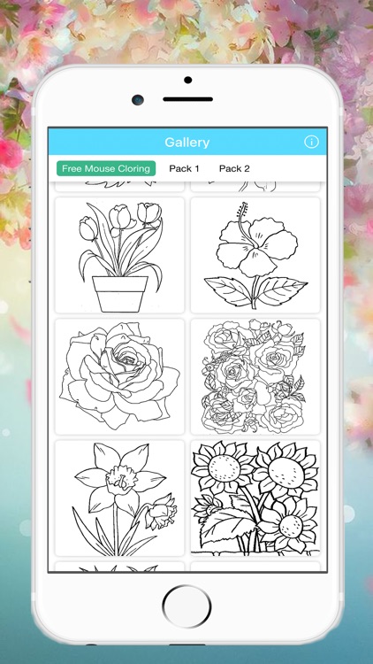 Kid Coloring Flowers Book - Drawings Art