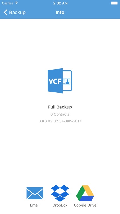 Contacts Backup - Save Your Contacts