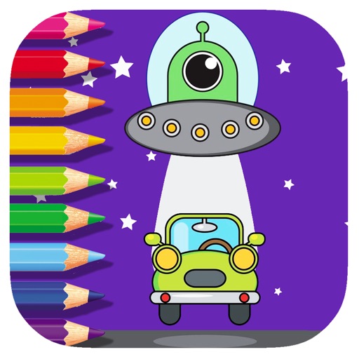 Monster Alien Game Coloring Book Free For Junior iOS App