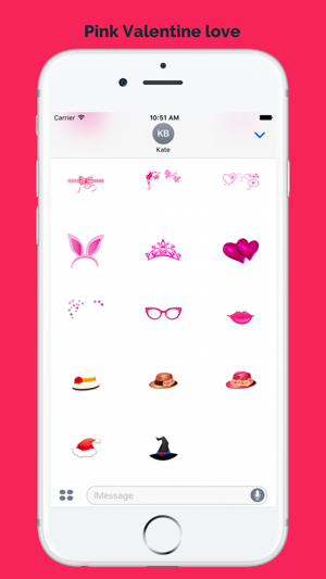 Pink Valentine Love Sticker for iMessage(圖1)-速報App