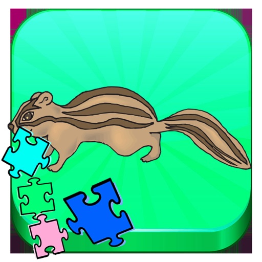 Animals Chipmunk jigsaw puzzle games iOS App