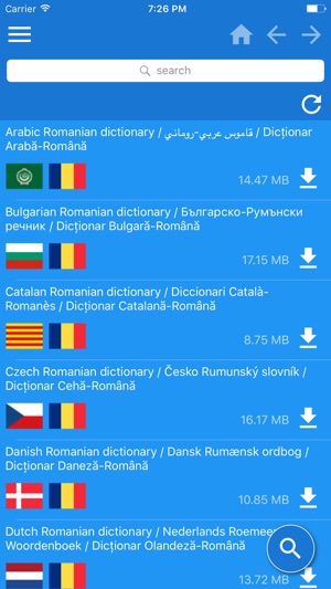 羅馬尼亞文 多種語言 字典(圖1)-速報App