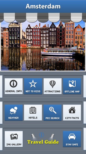 Amsterdam Offline Map City Guide