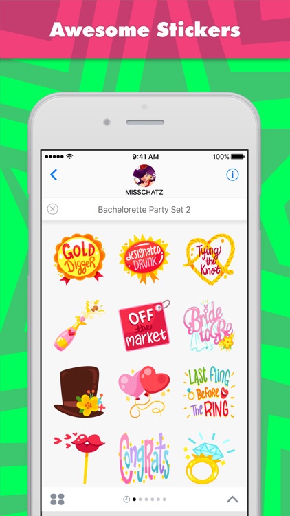 Bachelorette Party Set 2 stickers by MissChatZ