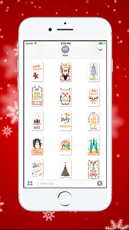 Рождество и Новый Год - стикеры для iMessage screenshot-4