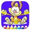Bunny And Chicken Coloring Book Game For Kids