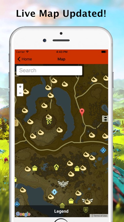 Cooking Guide & Map for Zelda Breath Of The Wild