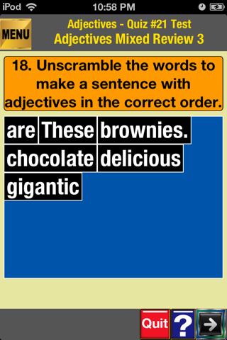 easyLearn Adjectives in English Grammar screenshot 3