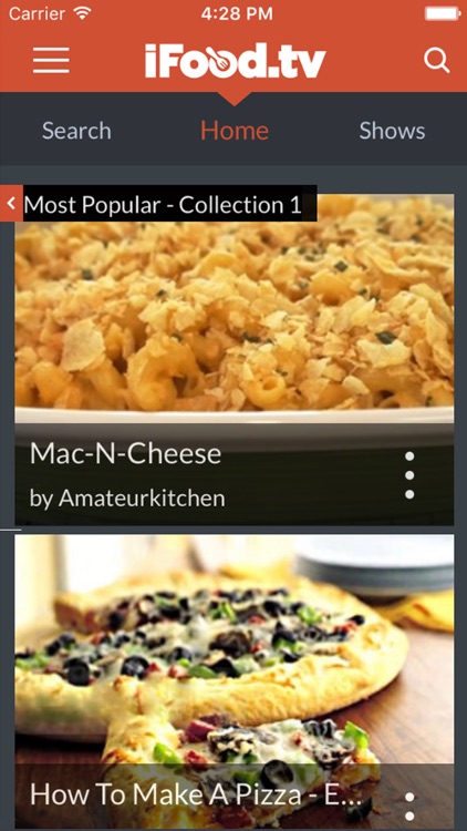 iFood.TV for iPad: Video Recipes and Food Diary