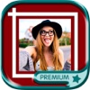 Insta white square photo frame - Pro