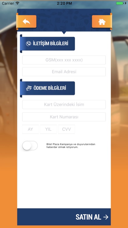 Bilet Plaza - Otobus, Ucak Bileti