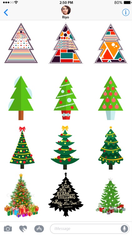 Christmas Tree Animated Stickers!