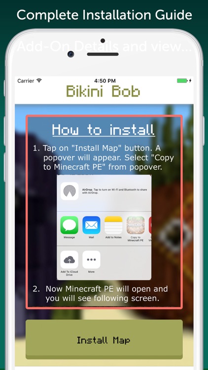 Bikini Bob Map for Minecraft PE - MCPE