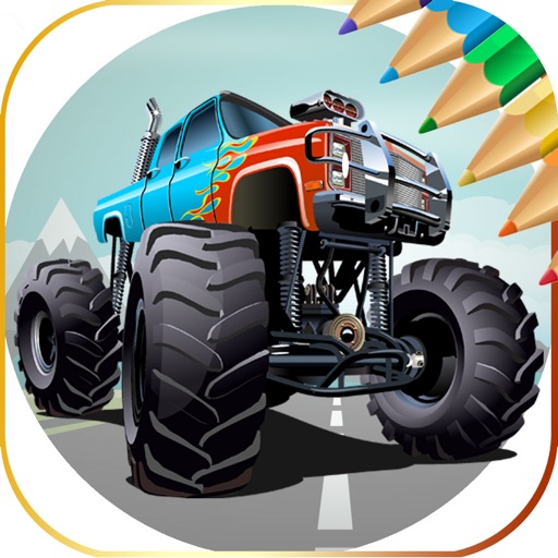 Vehicles  coloring book Kids Icon