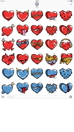 Heart iMessage Stickers(圖1)-速報App