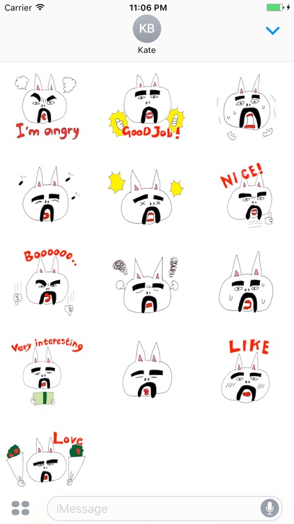 Anwyll The Funny Uncle Rabbit Stickers