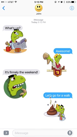 Dinosaur Philosoraptor Adventures Stickers(圖3)-速報App