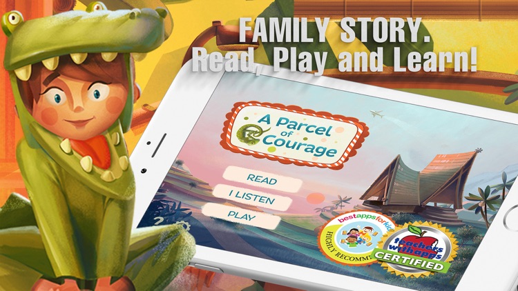 A Parcel of Courage book for kids with puzzles screenshot-0