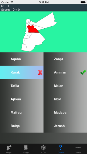 Jordan Governorate Maps and Capitals(圖2)-速報App