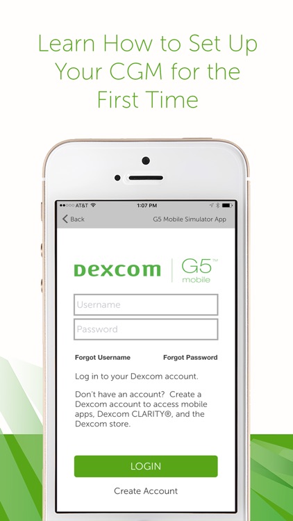 Dexcom G5 Mobile Simulator