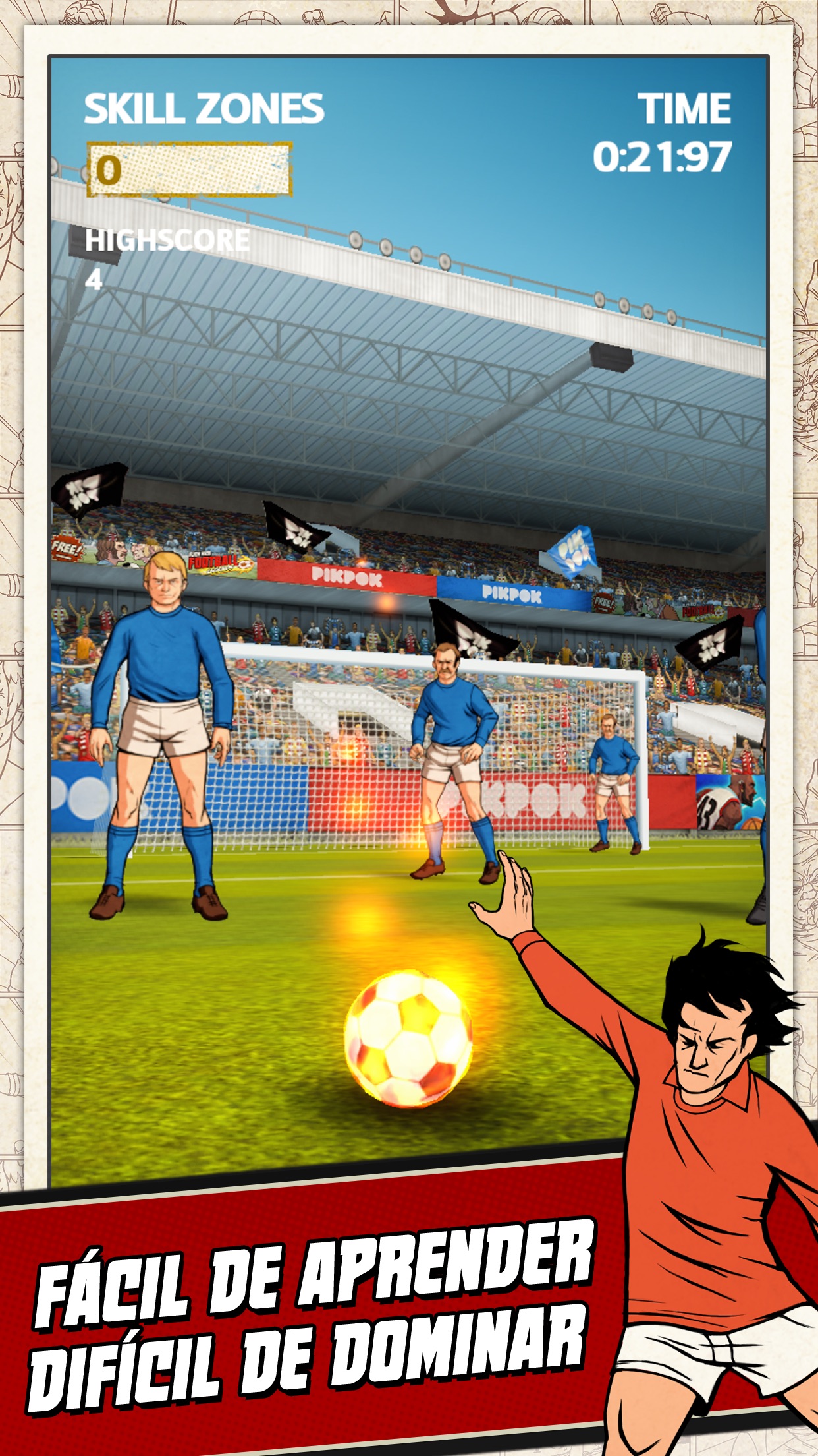 Screenshot do app Flick Kick Football