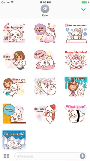 Dorothy The Girl Who Loves Seal English Stickers(圖3)-速報App