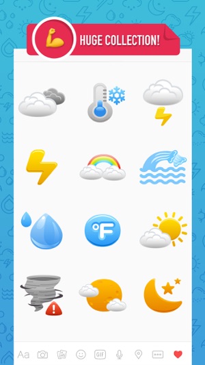 Weathermoji - Weather Stickers Emoji Keyboard(圖2)-速報App