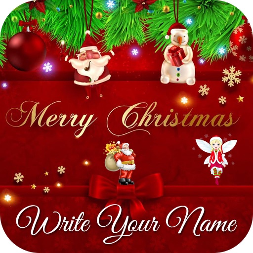 My Name Christmas Pics Art icon