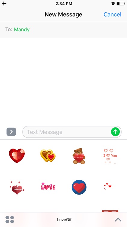 Pink Love Sticker for iMessage